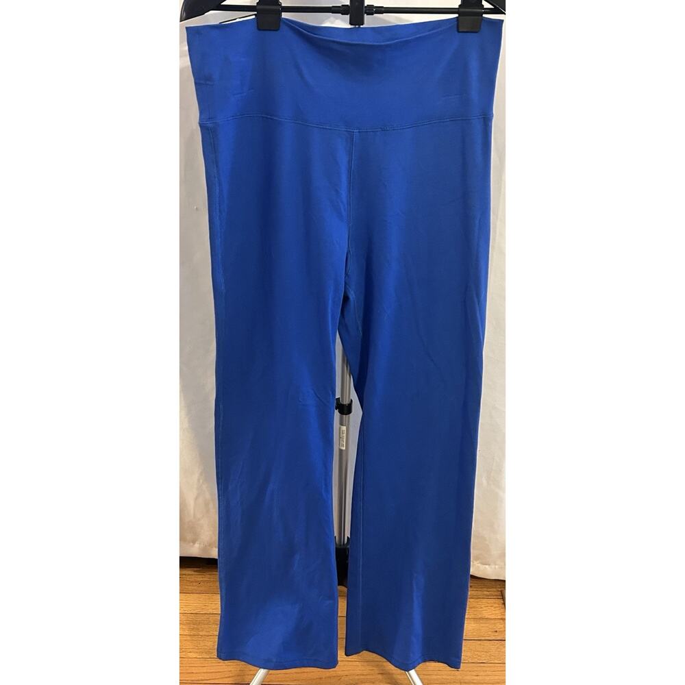NWT Lauren Active Ralph Lauren Roll Waist Yoga Pants size L in Blue